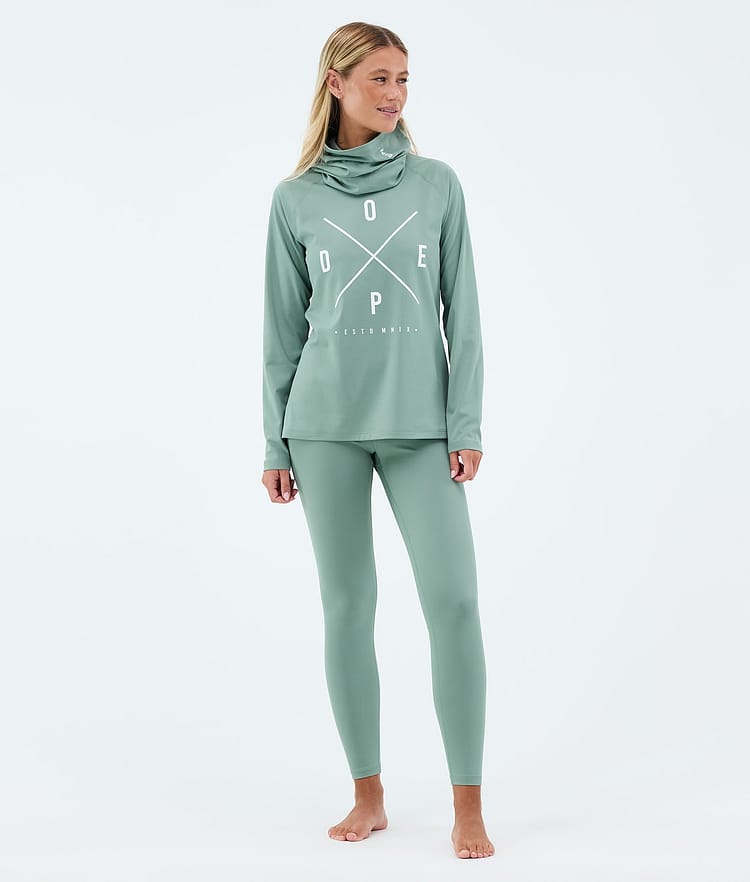 Dope Snuggle W Superundertøy bukse Dame 2X-Up Faded Green, Image 3 of 7