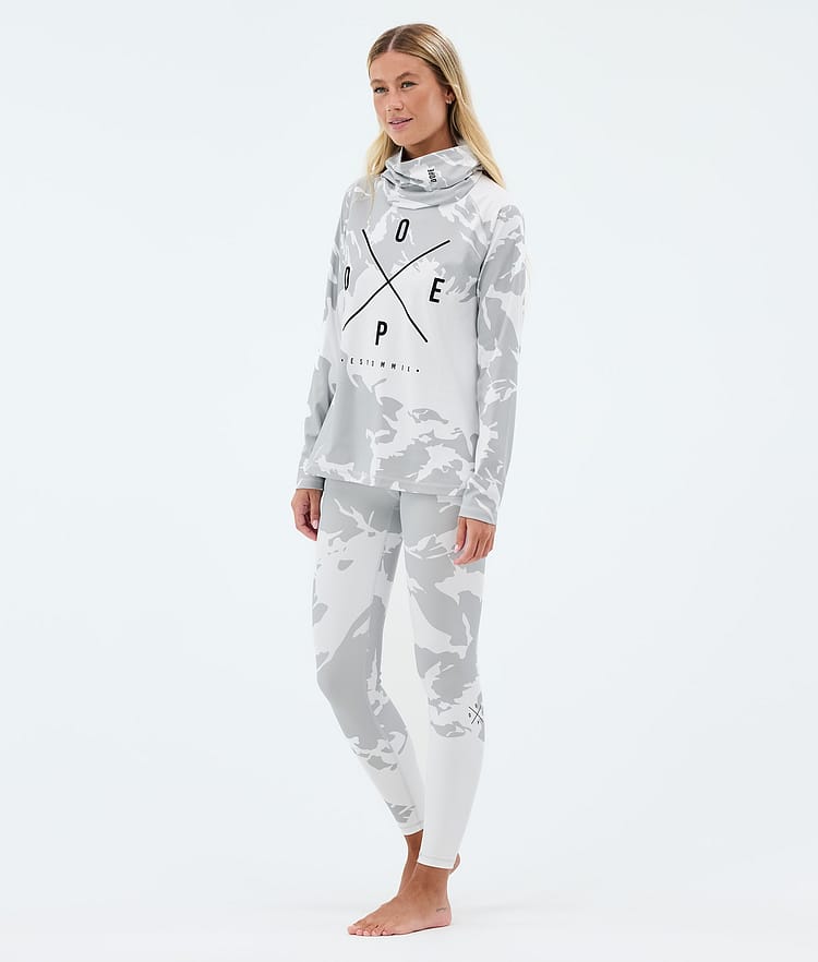 Dope Snuggle W Superundertøy bukse Dame 2X-Up Grey Camo, Image 3 of 7
