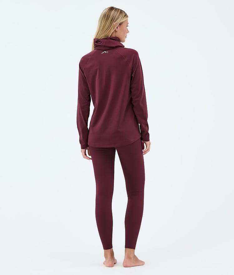 Dope Snuggle W Superundertøy bukse Dame 2X-Up Burgundy, Image 4 of 7