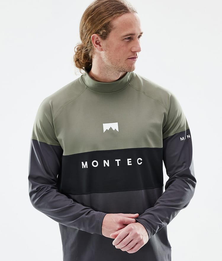 Montec Alpha Superundertøy overdel Herre Greenish/Black/Phantom, Bilde 2 av 5
