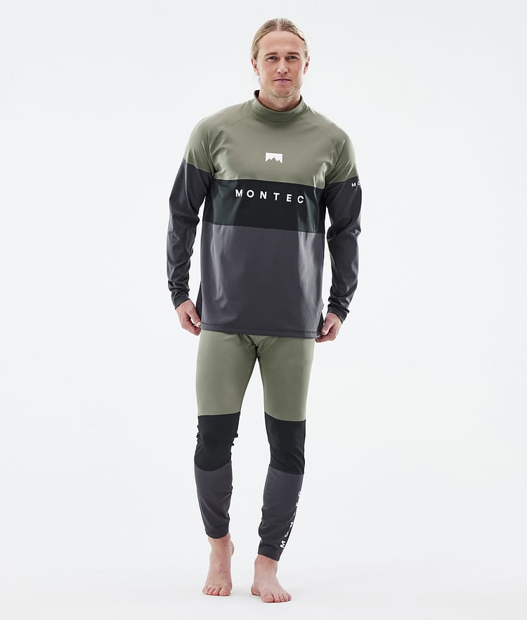 Montec Alpha Superundertøy overdel Herre Greenish/Black/Phantom, Bilde 3 av 5