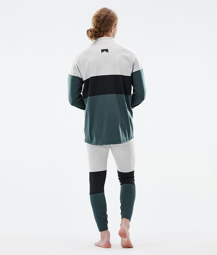 Montec Alpha Superundertøy overdel Herre Light Grey/Black/Dark Atlantic, Bilde 4 av 5