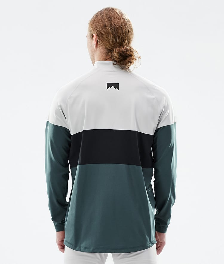 Montec Alpha Superundertøy overdel Herre Light Grey/Black/Dark Atlantic, Bilde 5 av 5