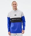 Montec Alpha Superundertøy overdel Herre Light Grey/Black/Cobalt Blue
