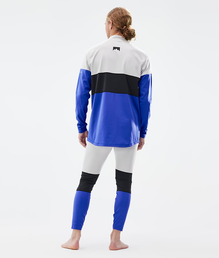 Montec Alpha Superundertøy overdel Herre Light Grey/Black/Cobalt Blue, Bilde 4 av 6