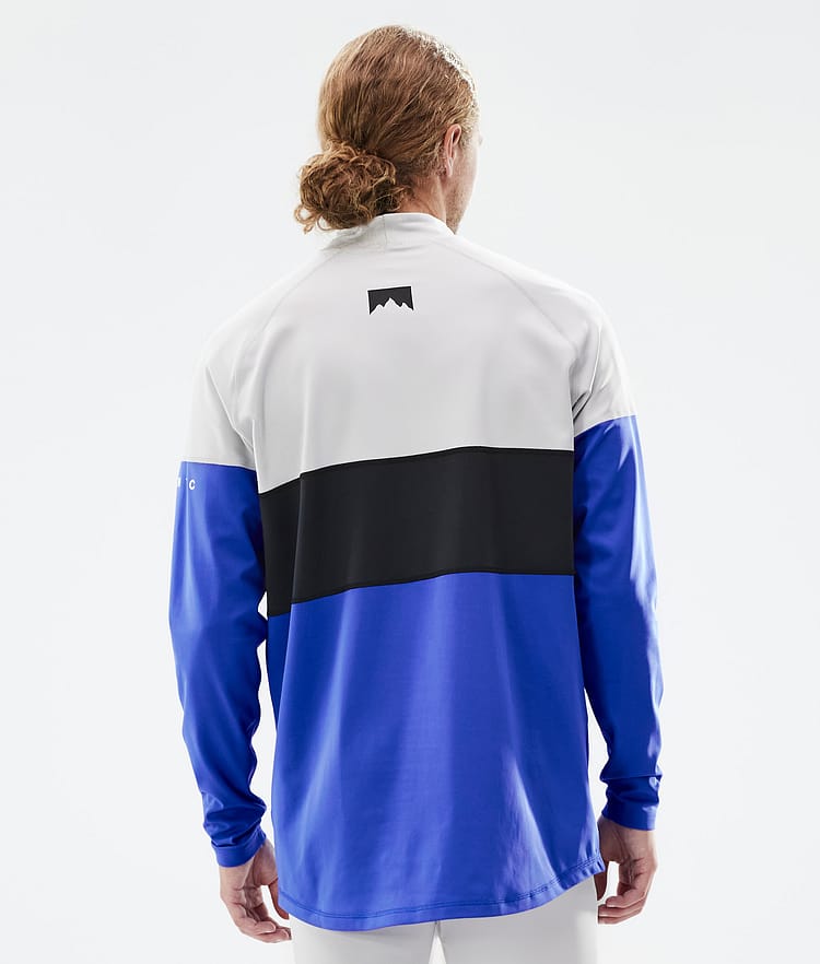 Montec Alpha Superundertøy overdel Herre Light Grey/Black/Cobalt Blue, Bilde 5 av 6