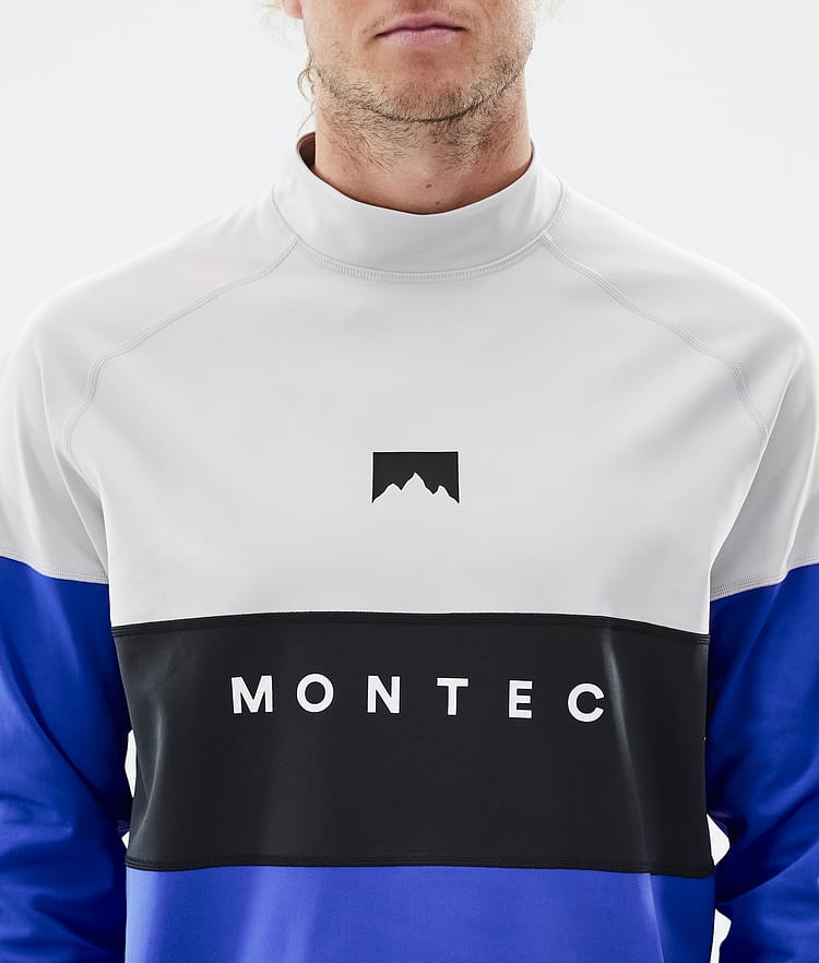 Montec Alpha Superundertøy overdel Herre Light Grey/Black/Cobalt Blue, Bilde 6 av 6