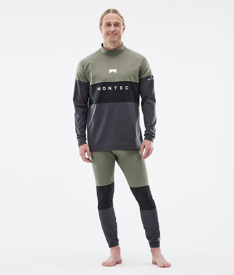 Montec Alpha Superundertøy bukse Herre Greenish/Black/Phantom, Bilde 3 av 7