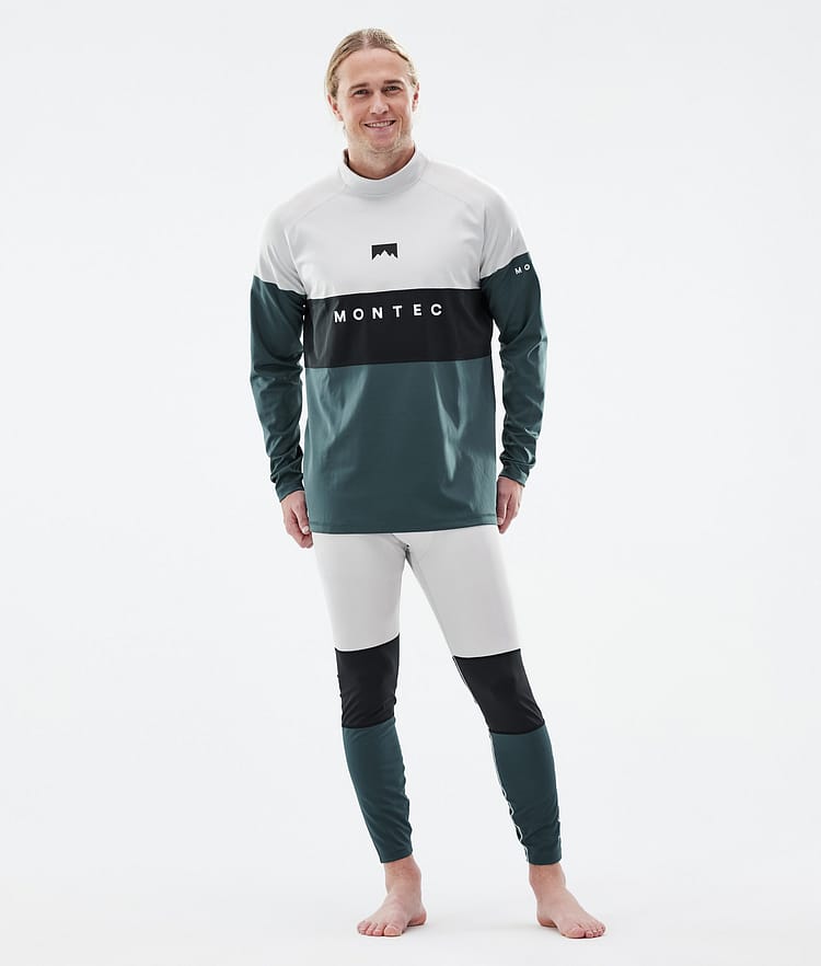 Montec Alpha Superundertøy bukse Herre Light Grey/Black/Dark Atlantic, Bilde 3 av 7