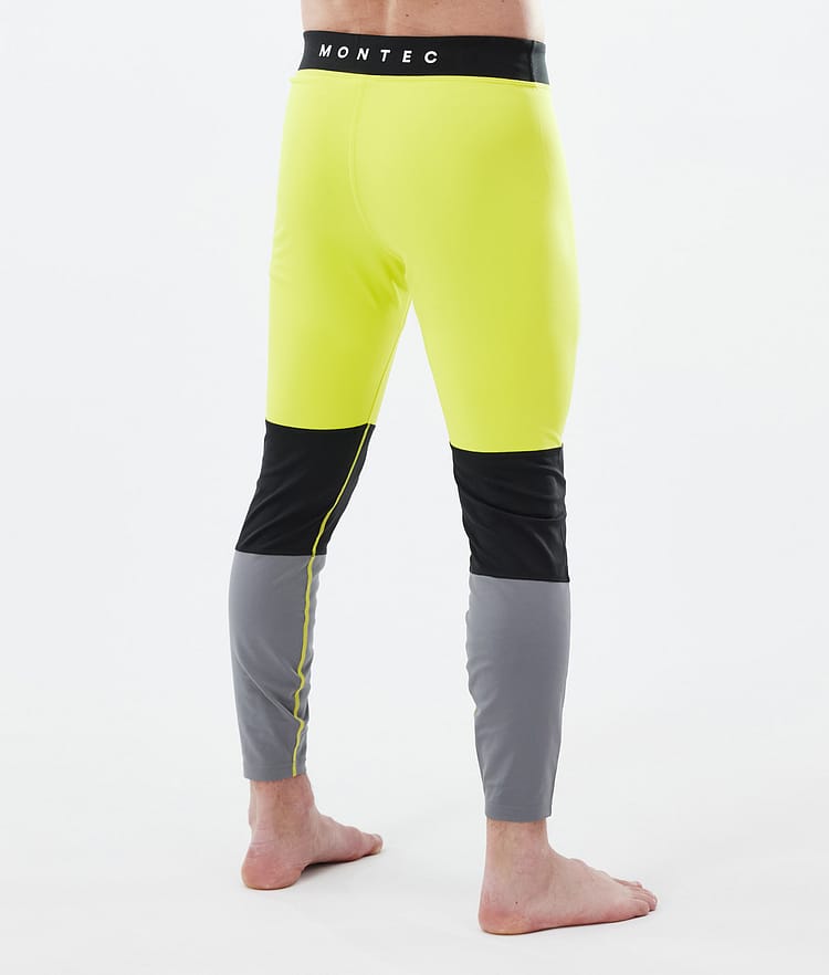Montec Alpha Superundertøy bukse Herre Bright Yellow/Black/Light Pearl, Bilde 2 av 7