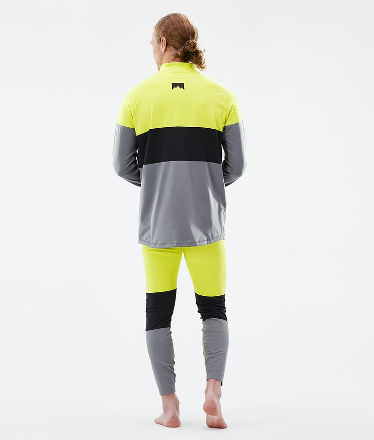 Montec Alpha Superundertøy bukse Herre Bright Yellow/Black/Light Pearl, Bilde 4 av 7