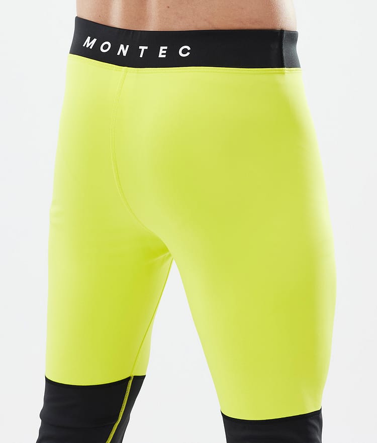 Montec Alpha Superundertøy bukse Herre Bright Yellow/Black/Light Pearl