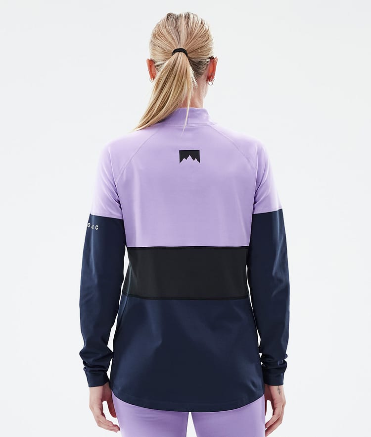 Montec Alpha W Superundertøy overdel Dame Faded Violet/Black/Dark Blue