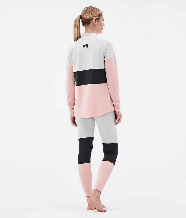 Montec Alpha W Superundertøy overdel Dame Light Grey/Black/Soft Pink, Bilde 4 av 5