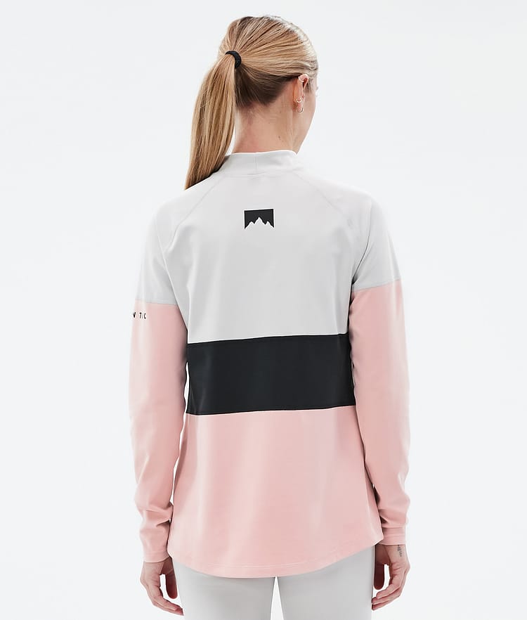 Montec Alpha W Superundertøy overdel Dame Light Grey/Black/Soft Pink, Bilde 5 av 5