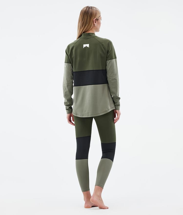Montec Alpha W Superundertøy bukse Dame Olive Green/Black/Greenish, Bilde 4 av 7