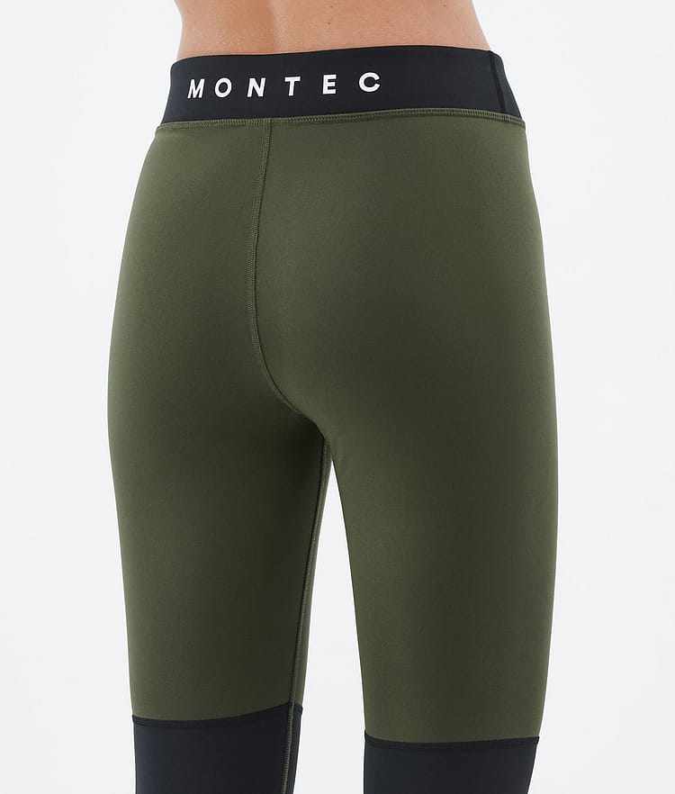 Montec Alpha W Superundertøy bukse Dame Olive Green/Black/Greenish, Bilde 6 av 7