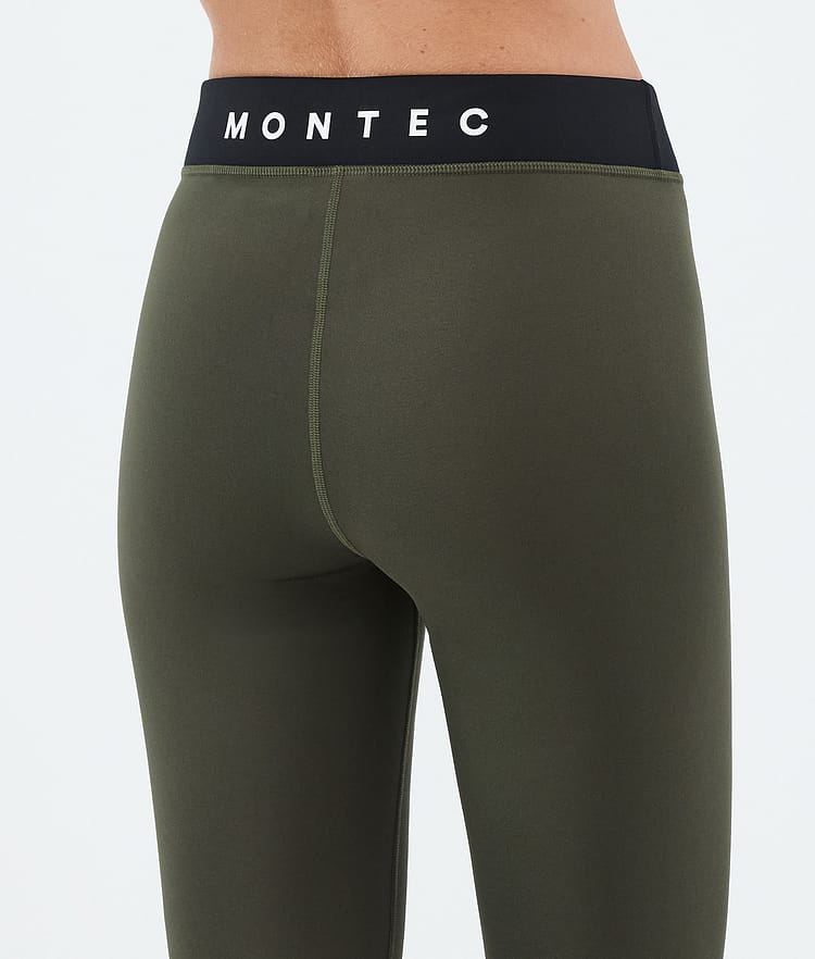 Montec Alpha W Superundertøy bukse Dame Olive Green/Black/Greenish, Bilde 6 av 7