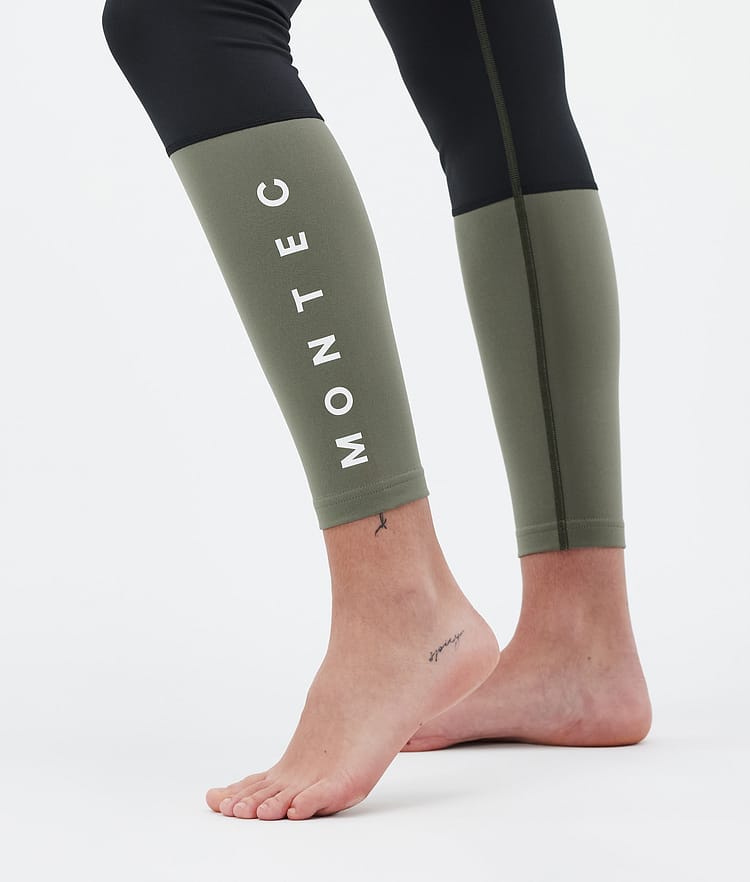 Montec Alpha W Superundertøy bukse Dame Olive Green/Black/Greenish, Bilde 7 av 7
