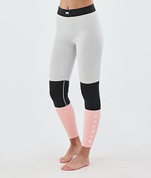 Montec Alpha W Superundertøy bukse Dame Light Grey/Black/Soft Pink