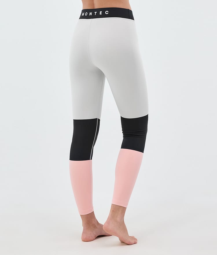Montec Alpha W Superundertøy bukse Dame Light Grey/Black/Soft Pink, Bilde 2 av 7