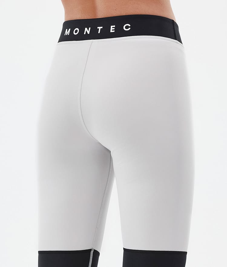 Montec Alpha W Superundertøy bukse Dame Light Grey/Black/Soft Pink