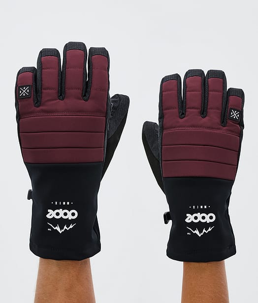 Dope Ace 24 Skihansker Burgundy