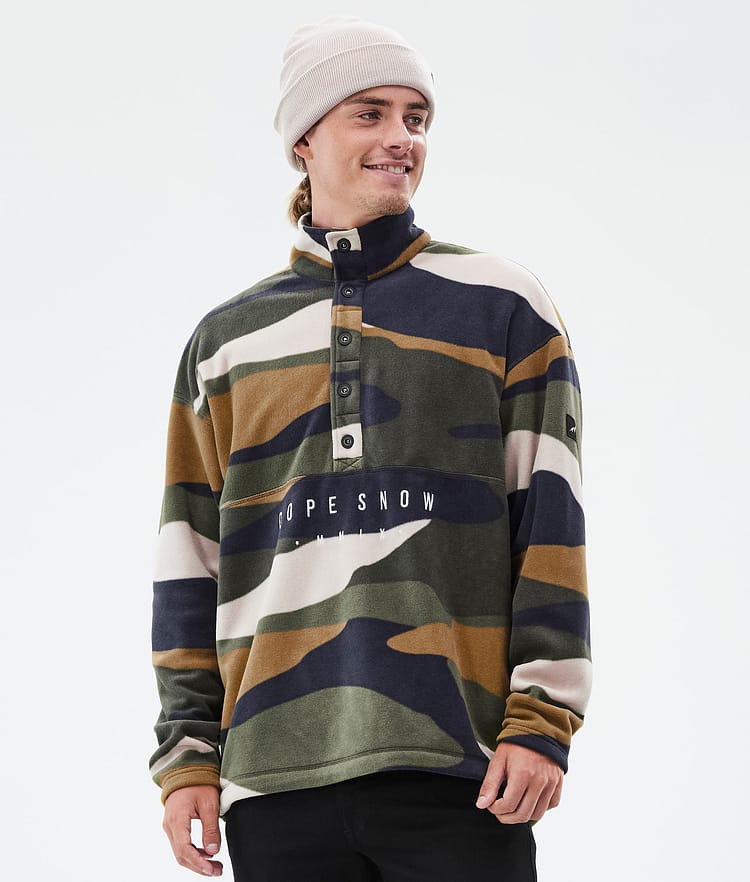 Dope Comfy Fleecegenser Herre Shards Gold Green, Bilde 1 av 6