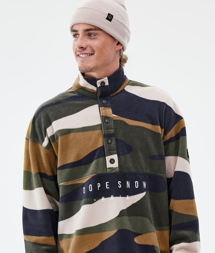Dope Comfy Fleecegenser Herre Shards Gold Green, Bilde 2 av 6