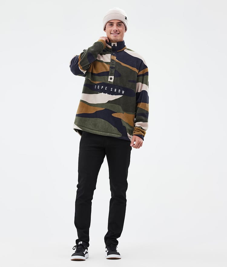Dope Comfy Fleecegenser Herre Shards Gold Green, Bilde 3 av 6