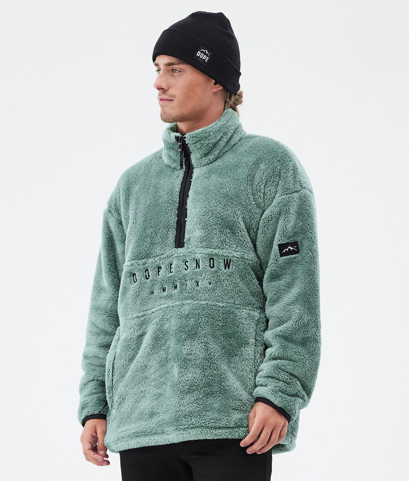 Dope Pile Fleecegenser Herre Faded Green, Bilde 1 av 7