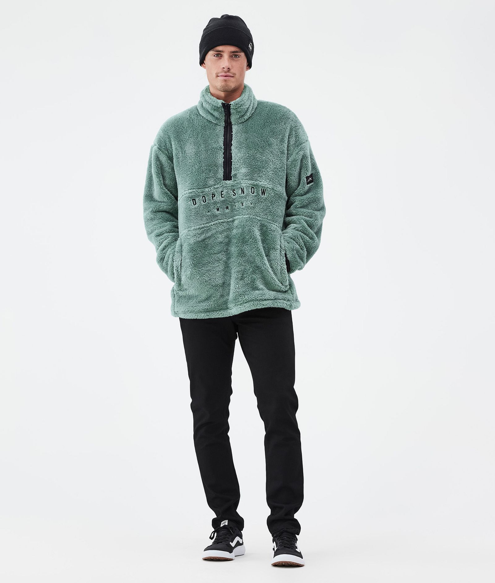 Dope Pile Fleecegenser Herre Faded Green, Bilde 3 av 7
