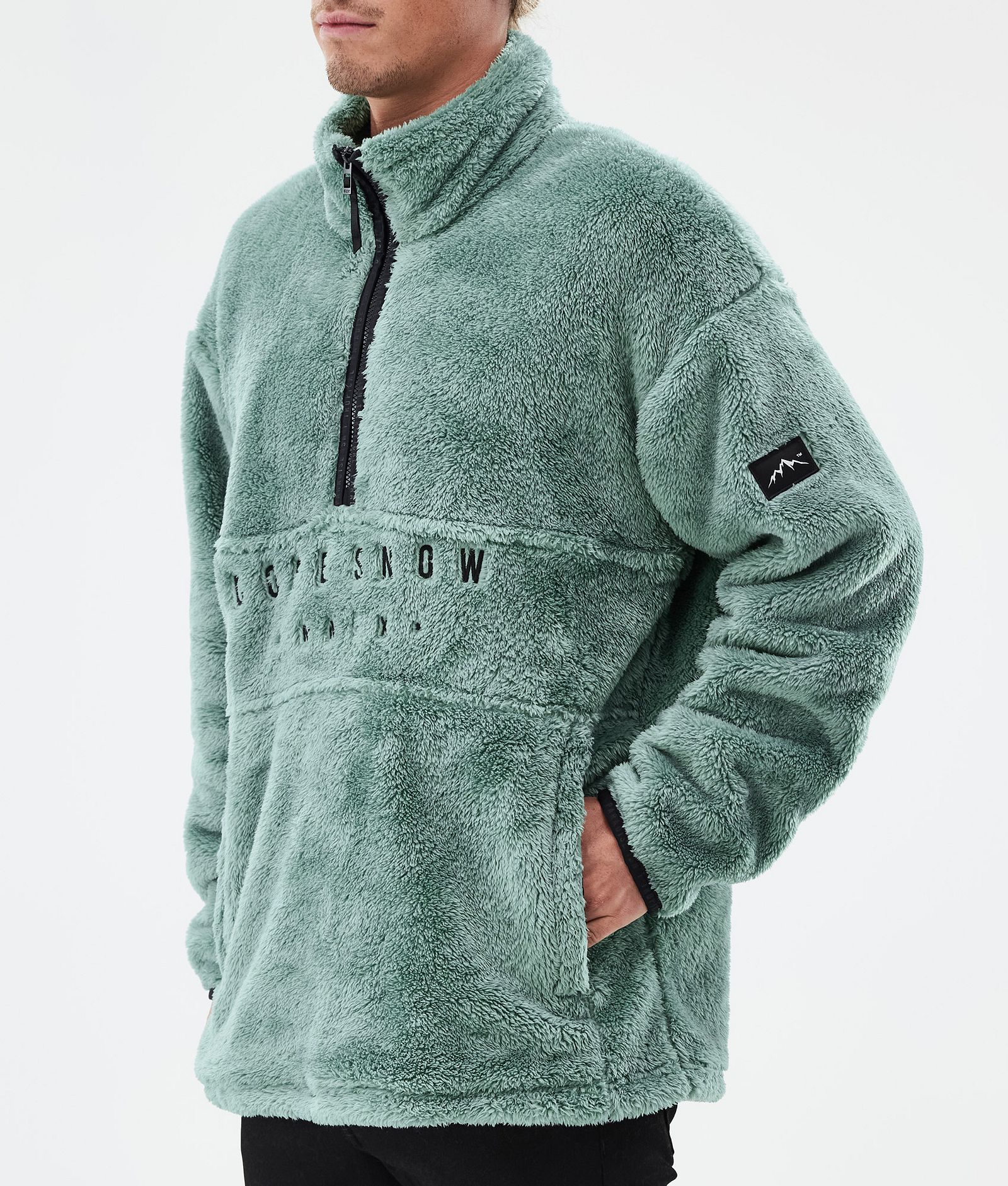 Dope Pile Fleecegenser Herre Faded Green, Bilde 7 av 7