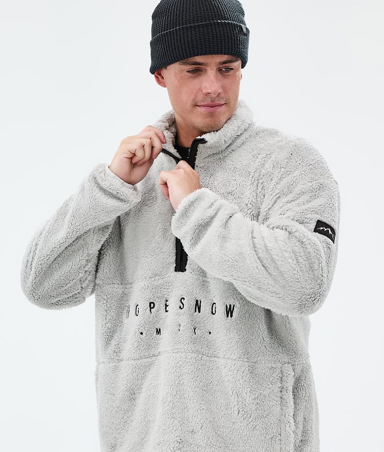 Dope Pile Fleecegenser Herre Light Grey, Bilde 2 av 7