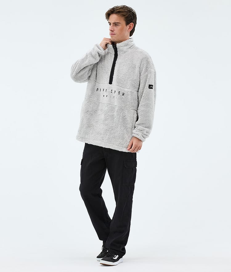 Dope Pile Fleecegenser Herre Light Grey, Image 3 of 7