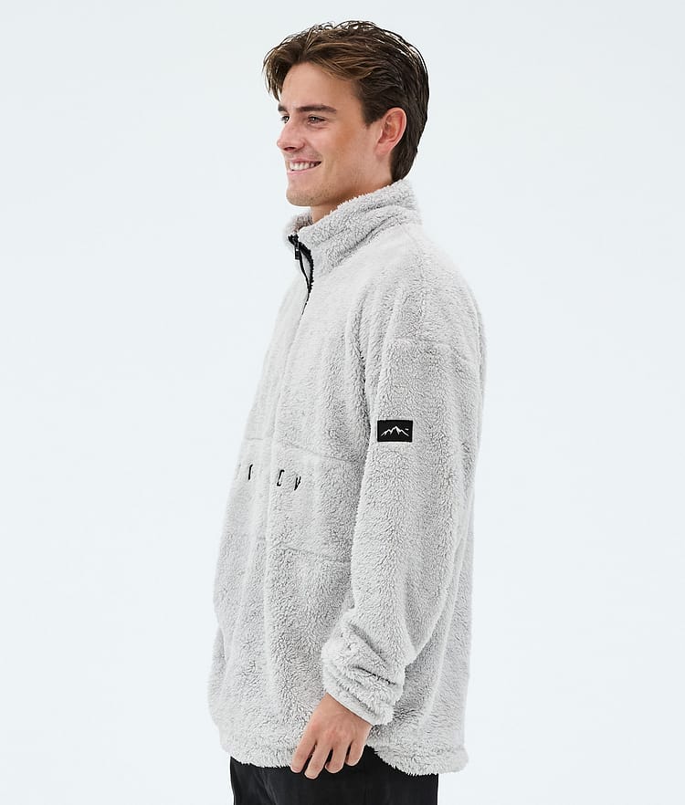Dope Pile Fleecegenser Herre Light Grey, Image 5 of 7