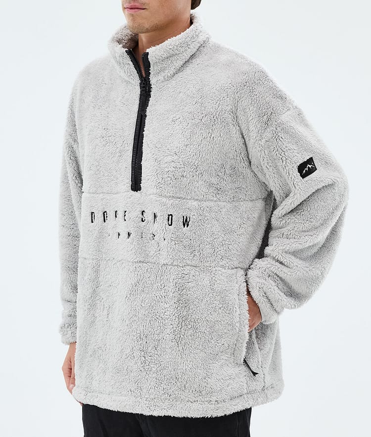 Dope Pile Fleecegenser Herre Light Grey, Image 7 of 7