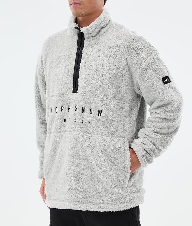 Dope Pile Fleecegenser Herre Light Grey, Bilde 7 av 7