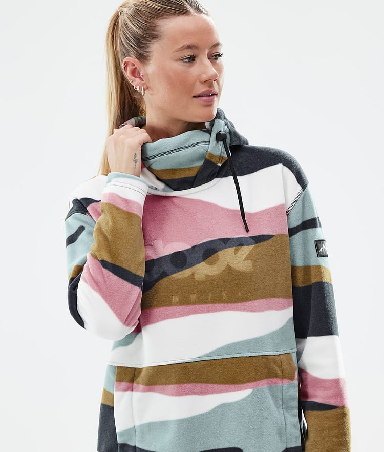 Dope Cozy II W Fleecegenser Dame Shards Gold Muted Pink, Bilde 2 av 7