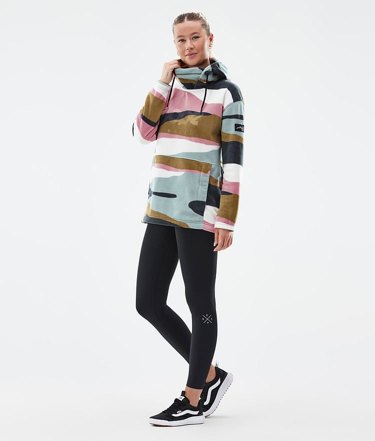 Dope Cozy II W Fleecegenser Dame Shards Gold Muted Pink, Bilde 3 av 7