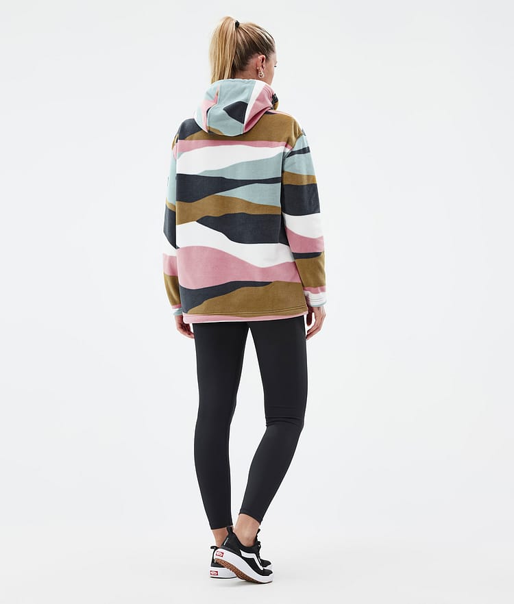 Dope Cozy II W Fleecegenser Dame Shards Gold Muted Pink, Bilde 4 av 7