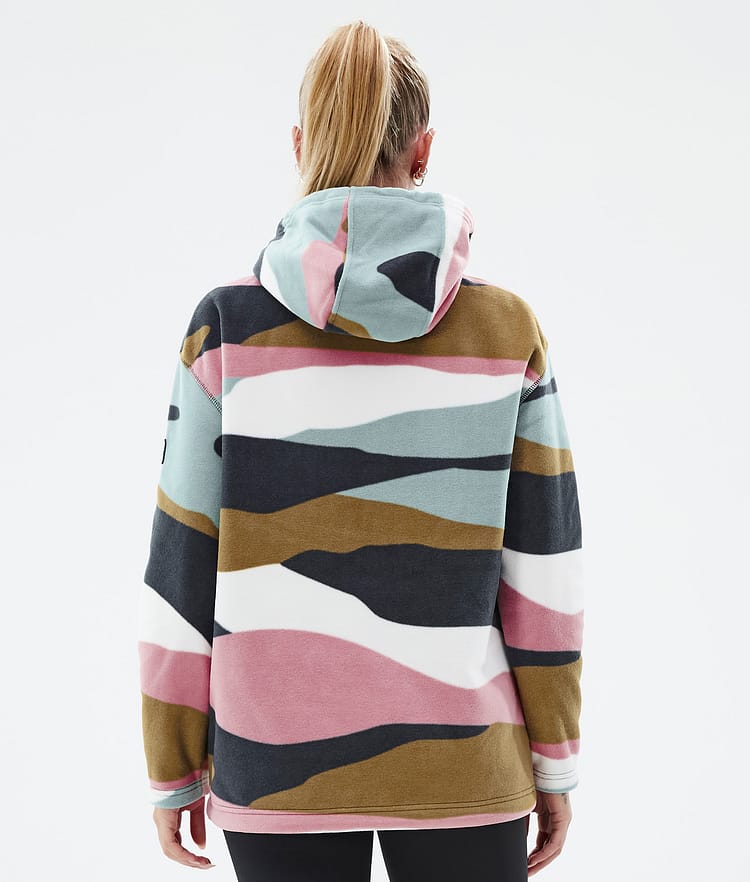 Dope Cozy II W Fleecegenser Dame Shards Gold Muted Pink, Bilde 6 av 7