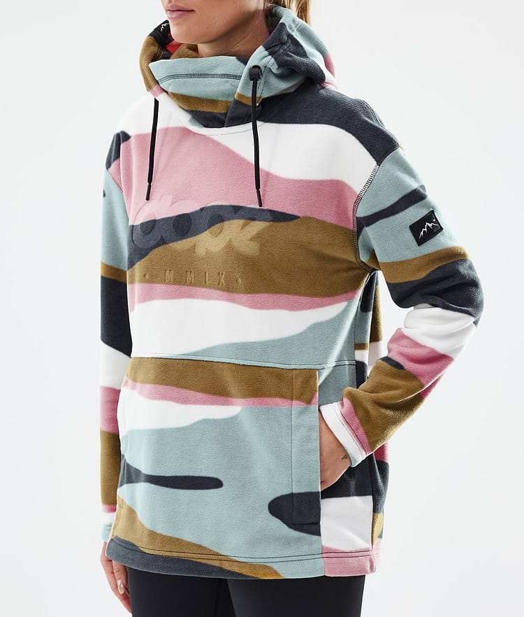 Dope Cozy II W Fleecegenser Dame Shards Gold Muted Pink, Bilde 7 av 7