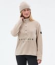 Dope Comfy W Fleecegenser Dame Sand