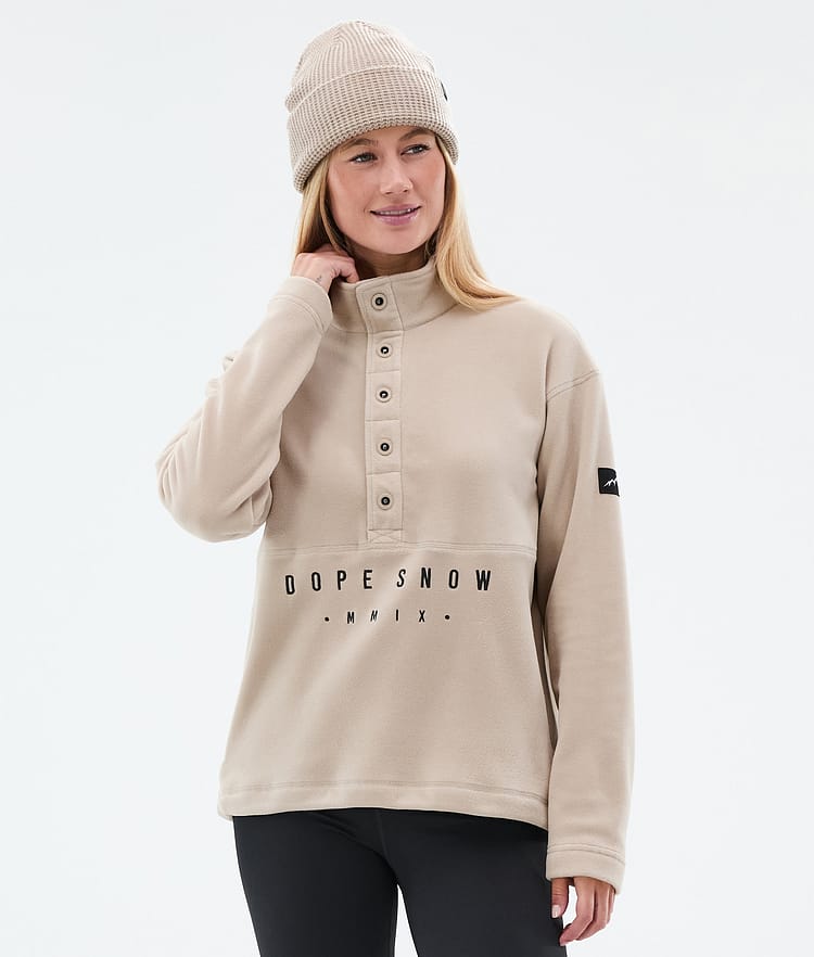 Dope Comfy W Fleecegenser Dame Sand, Bilde 1 av 6