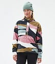 Dope Comfy W Fleecegenser Dame Shards Gold Muted Pink