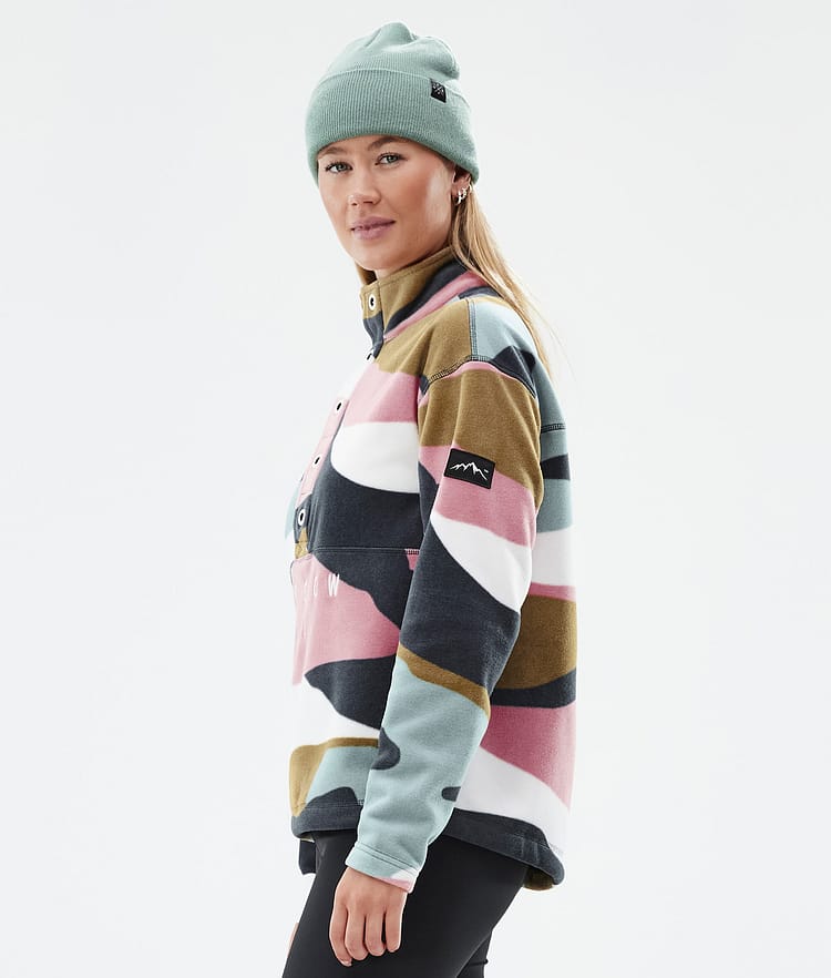 Dope Comfy W Fleecegenser Dame Shards Gold Muted Pink, Image 5 of 6