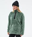 Dope Pile W Fleecegenser Dame Faded Green