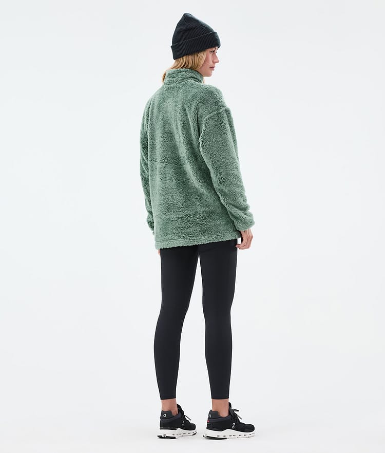Dope Pile W Fleecegenser Dame Faded Green, Bilde 4 av 7