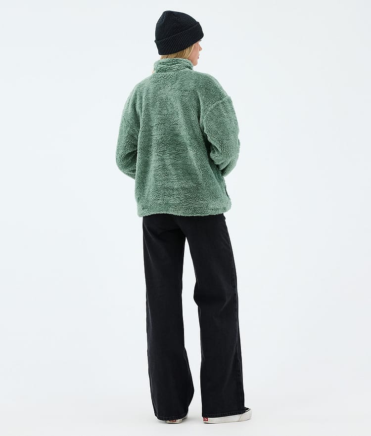 Dope Pile W Fleecegenser Dame Faded Green, Image 4 of 7
